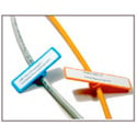 Photo of Unitag 5/8 x 2-1/2 Snap Tag Cable Identifier 100 Pack Yellow