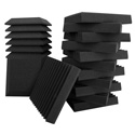 Ultimate Acoustics UA-KIT-SB2 Bevel and Wedge-style Studio Foam - 24 Pack (12 Wedge/12 Bevel)