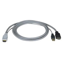 Photo of NTI USB-HHEXT-10-MM HDMI Male & USB Type A Male to HDMI Male Cable - 10 Foot