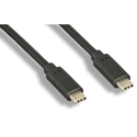 Connectronics Gen2 10Gbps USB-C Male to USB-C Male USB 3.1 Cable - 3 Foot