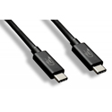 Connectronics USB-C to USB-C Male to Male Gen3 Type-C 40Gbps USB 4.0 Cable w/ E-Mark- 3 Foot