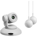 Vaddio ConferenceSHOT AV HD Conference Room USB 3.0 PTZ Camera System - 10x Zoom - 2 Ceiling Mics - White