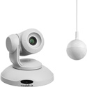 Vaddio ConferenceSHOT AV HD Conference Room USB 3.0 PTZ Camera System - 10x Zoom - Ceiling Mic - White