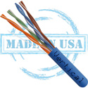 Photo of Vertical Cable 166-251/P/BL CAT6 Plenum Cable - 23AWG UTP 4 Pair Solid Bare Copper 550MHz Pull Box - Blue - 1000 Feet
