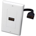 Photo of Vanco 120931X Single HDMI Pigtail Decor Wall Plate