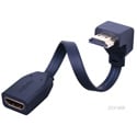 Vanco 233106X HDMI Super Flex Flat HDMI High Speed Male to Female Cable - 6 Inches Right Angle - Flat Bottom