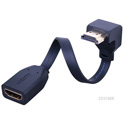 Photo of Vanco 233106X HDMI Super Flex Flat HDMI High Speed Male to Female Cable - 6 Inches Right Angle - Flat Bottom