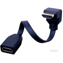 Vanco 233306X HDMI Super Flex Flat HDMI High Speed Male to Female Cable - 6 Inches Right Angle - Flat Top