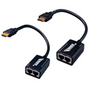 Vanco 280552 75 Foot HDMI Extender Over 2x CAT-5e Cables