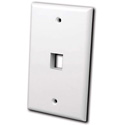 Vanco 820101 Keystone Wall plate 1 port White