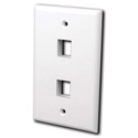 Photo of Vanco 820102 Keystone Wall plate 2 port White