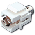 Vanco 820473 Keystone Insert BNC Jack to BNC Jack- Ivory