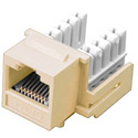 Photo of Vanco 820424 Category 5e 90 Degree Keystone Insert 8-Conductor - Ivory