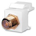 Photo of Vanco 820428 F81 Keystone Insert- Gold - White