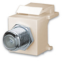 Photo of Vanco 820482 F81 Keystone Insert- 1 GHz- Nickel - Ivory