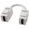 Photo of Vanco 820490 HDMI Keystone Insert with Pigtail HDMI F to HDMI F - White