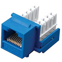 Photo of Vanco 820556 Category 5e 90 Degree Keystone Insert 8-Conductor - Blue