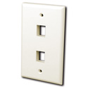 Photo of Vanco 823840 Keystone Wall plate 2 port Lt. Almond