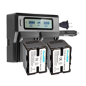 Photo of Vidpro Power2000 BP-U352BC 2x Batteries + Dual Bay LCD Charger Kit for Sony BP-U35