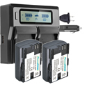 Photo of Vidpro LP-E6NH2BC Power2000 2x Camera Batteries + Dual Bay LCD Charger for Canon LP-E6NH