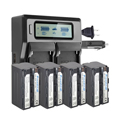 Photo of Vidpro Power2000 NP-F7604BC 4x Batteries + Dual Bay LCD Charger Kit for Sony NP-F760
