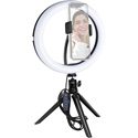 Vidpro Model RL-10 10-Inch Bi-Color LED Ring Light Kit with Table Top Tripod/Ball Head and Phone Holder