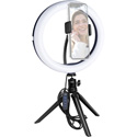 Photo of Vidpro Model RL-10 10-Inch Bi-Color LED Ring Light Kit with Table Top Tripod/Ball Head and Phone Holder