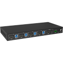 VigilLink VLKV-H2041 4x1 4K60 HDMI KVM Switcher with Hotkey Switching - HDCP 2.3 Compliant