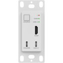 VigilLink VLWP-UHC-TR 2x1 18Gbps 1-Gang Wall Plate with Auto-Switching HDBaseT2.0/USB-C2.0/HDMI2.0/POC with RX - White