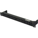 Canare VJ2-V20-1U-BLK - Unloaded Standard Size Video Patch Panel