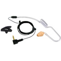 Photo of Voice Technologies VT600T/B Earphone Coiled Transparent Tube Straight Cable w/3.5 mm TS Connector - Black