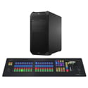 VIZRT TriCaster TCVIZ16TFLEX Vizion Tower 16 4RU SDI Video Mixer and Flex Control Panel Production Bundle Promo
