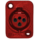 Photo of Whirlwind WC3F-RED Female XLR Panel Mount Red