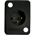 Whirlwind WC3M Male XLR Mounting Plate - Black