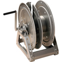 Photo of Hannay Reels C1514-17-18 Cable Reel with Slotted Divider Disc Silver