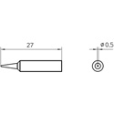 Photo of Weller 0054485099 XNT 1 Soldering Tip - 0.5mm