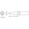 Photo of Weller ETCC .125in x .032in x .625in ET Single Flat Tip for PES51 Pencil