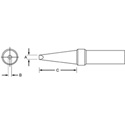Weller ETV .024x.0x.7In. ET Single Flat Tip for PES51 Soldering Pencil