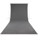 Photo of Westcott 141 Wrinkle-Resistant 9 Foot x 20 Foot Video Backdrop - Neutral Gray