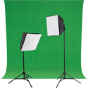 Westcott 401NL-C uLite LED 2-Light Green Screen Photo Kit