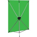 Photo of Westcott 579K X-Drop Wrinkle-Resistant Backdrop - Chroma-Key Green Kit (5 Foot x 7 Foot)