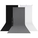 Westcott 615SK X-Drop 3-Pack Sweep Backdrop Kit (5 x 12 Foot)