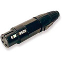 Whirlwind WI3F-BK Inline Female XLR Connector - Black -  Number 1-48