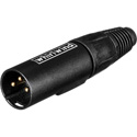 Photo of Whirlwind WI3M-BK XLR Male Connector Set BLACK - Number 1-48