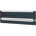 AVP JJ300 1RU 1x16 4K/8K UHD 24 Ghz Feedthru BNC Semi-Recessed Patchbay