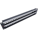 Photo of AVP WK-YR224E2-Z-B40 2RU 2x24 Unloaded Keystone Patch Panel with 2 Front Designation Strips - 4 inch Cable Bar - Black
