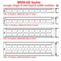 AVP WKM-UD116E1-Z-B80 - 1RU - 1x16 Metal Universal Video Patch Panel - 3 Inch Cable Bar Only - No Connectors