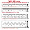 Photo of AVP WKM-UD216E2-Z-B81 - 2RU - 2x16 Metal Universal Video Patch Panel - 6 Inch Cable Bar Only - No Connectors