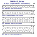 Photo of AVP WKM-US116E1-Z-BZ - 1RU - 1x16 Metal Universal Video Patch Panel - Panel only - No Cable Bar - No Connectors
