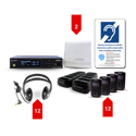 WILLIAMS AV BA SYS3 Infinium Auracast Broadcast Assistive Listening Audio System Bundle with Two TX & Twelve RX